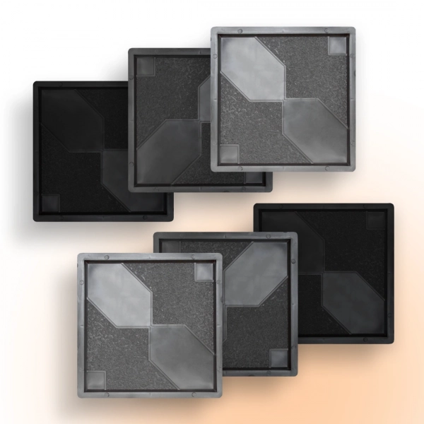 Форми для тротуарної плитки Верес-2007 Троянда Ветрів 300х300 мм 6 шт. (1010406-3177)