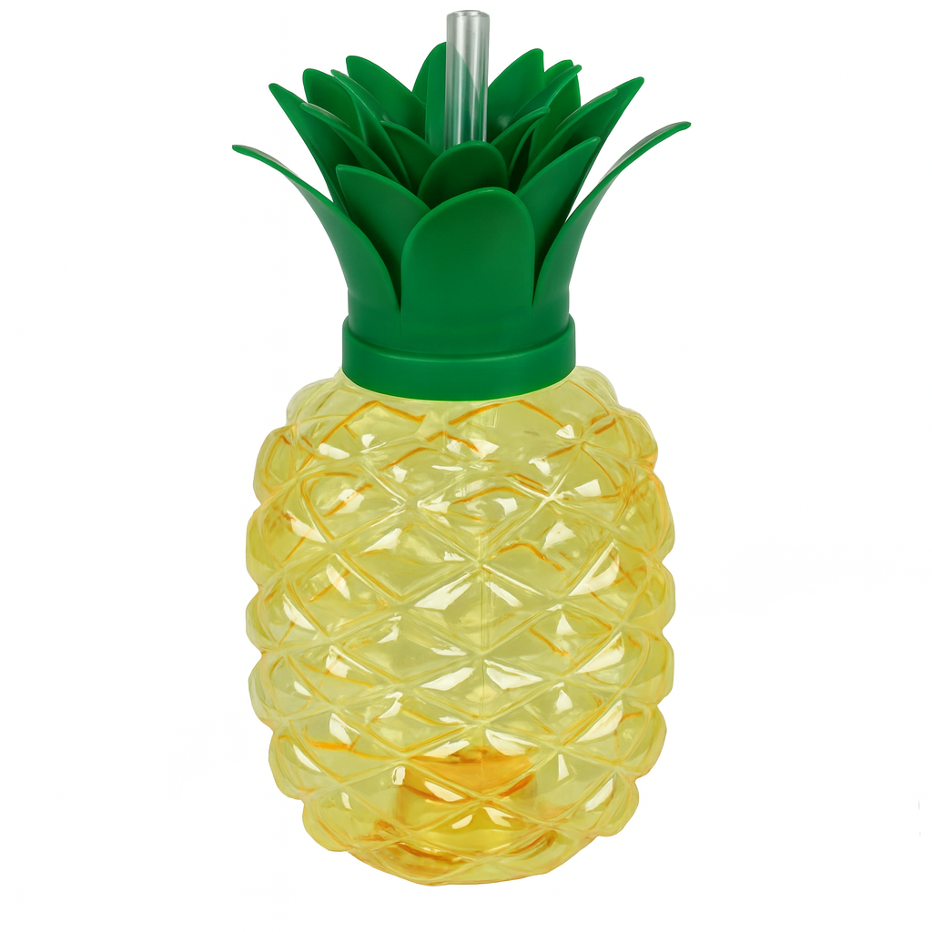 Стакан с крышкой и трубочкой Pineapple R101018 500 мл Желтый (29425236) Стакан с крышкой и трубочкой Pineapple R101018 500 мл Желтый (29425236)