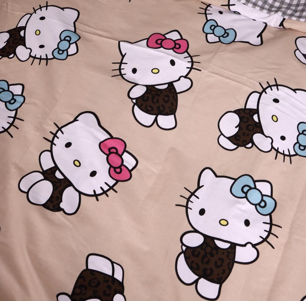 Комплект постільної білизни PaniPava Beige Hello Kitty бязь 155х215 см (10100870) - фото 6