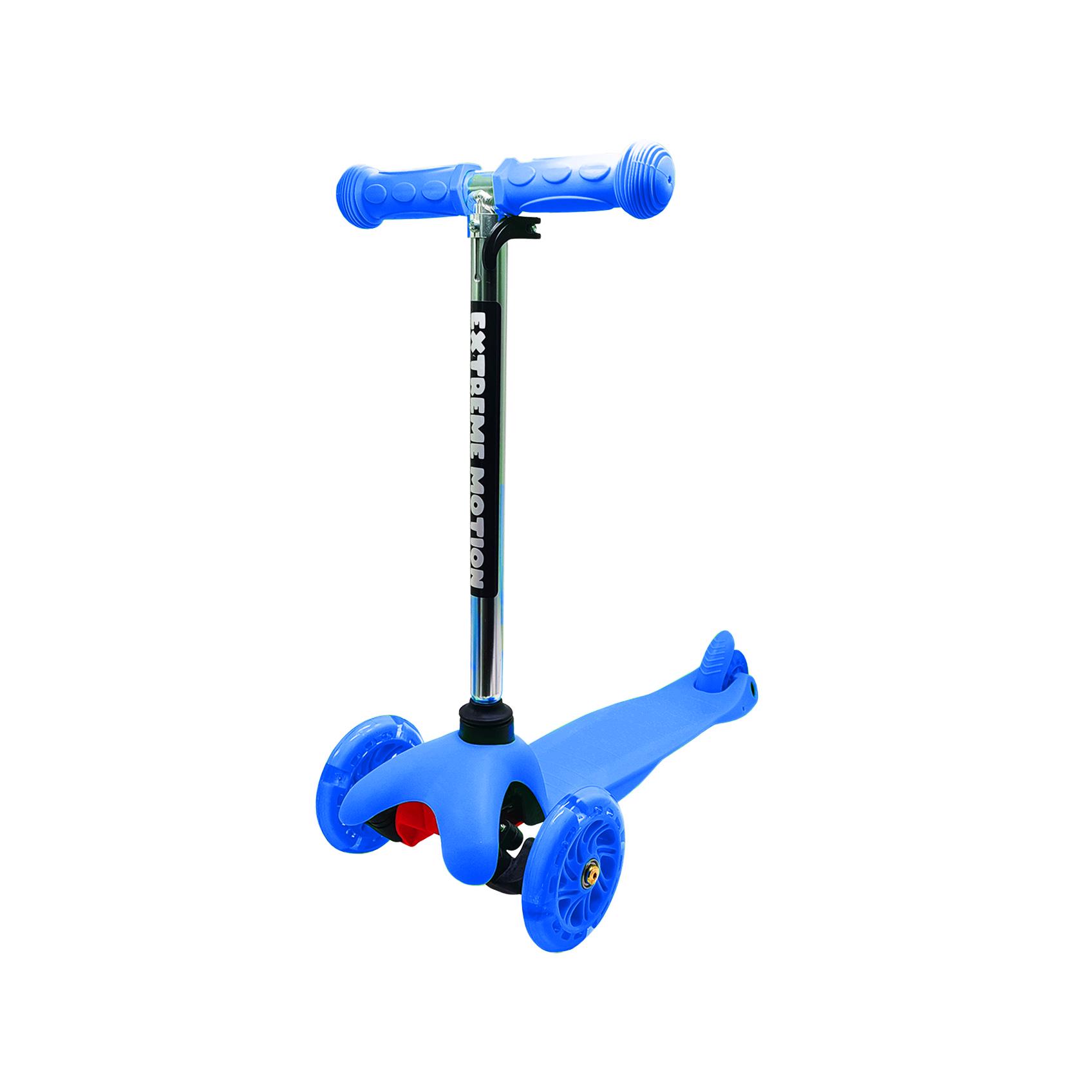 Самокат детский Bambi от 1 года трехколесный со светящимися колесами унисекс Синий (DS-171-S-98)