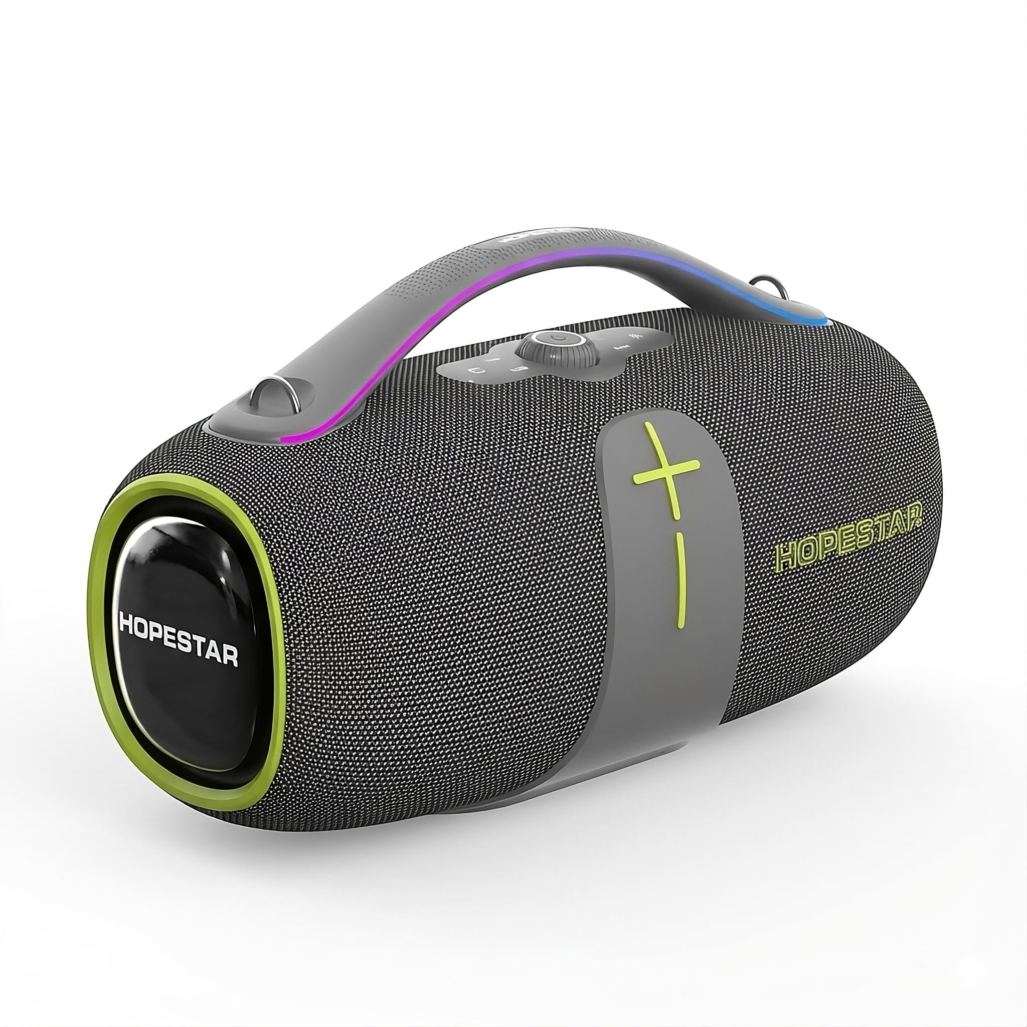 Портативная акустическая система HOPESTAR A85 с караоке/RGB-подсветкой/микрофоном IPX7 Серый (30853787)