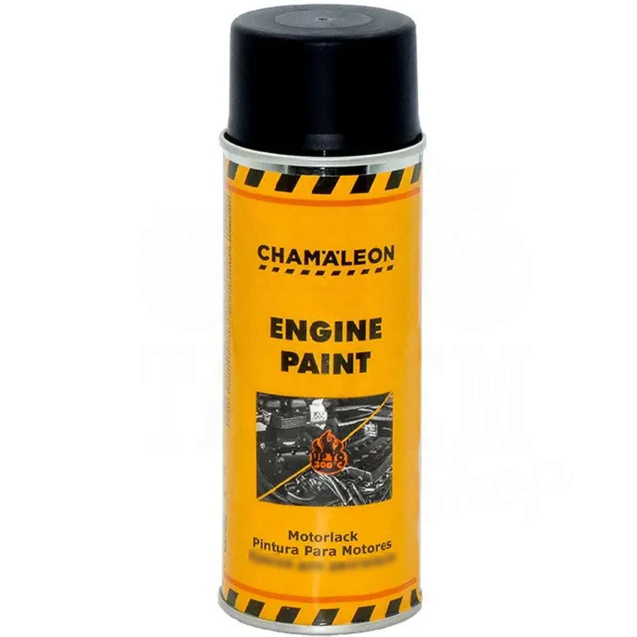 Фарба термостійка для двигуна Сhamaleon Engine Paint 400 мл Чорний мат