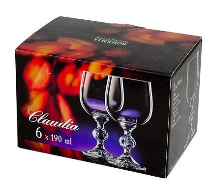 Набір келихів для вина Bohemia Claudia 190 мл 6 шт. (40149/190) - фото 2 Набір келихів для вина Bohemia Claudia 190 мл 6 шт. (40149/190) - фото 2