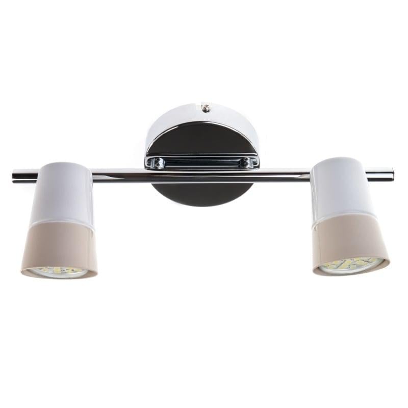 Светильник спот Brille HTL-184/2 GU10 CH+WH (26-723)