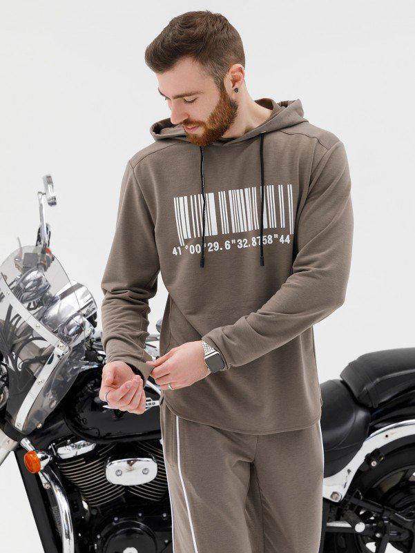 Мужская толстовка ISSA Plus L Хаки (SG-18)