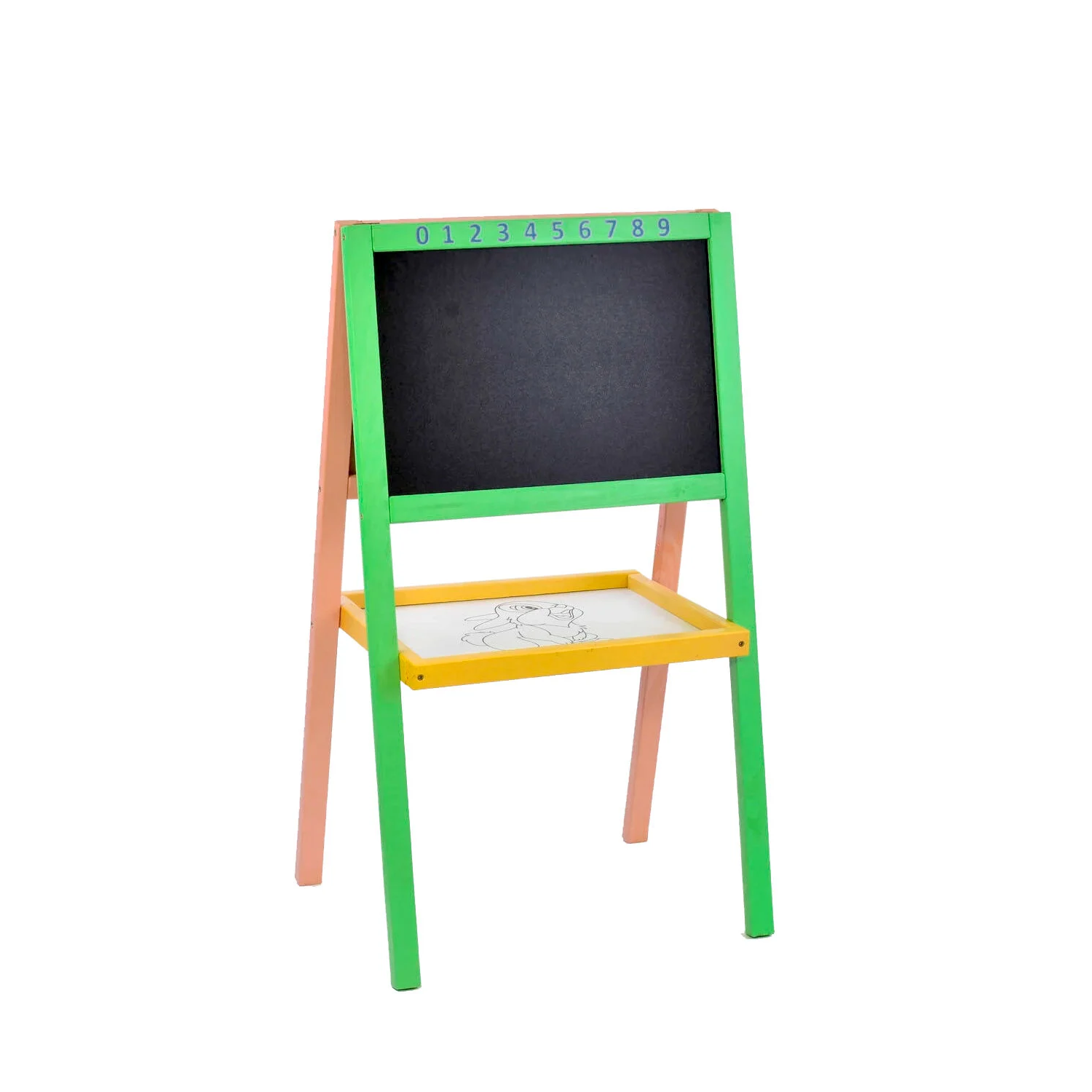 Мольберт детский магнитный МАСЯ с двусторонней полкой (2671403014) Мольберт детский магнитный МАСЯ с двусторонней полкой (2671403014)