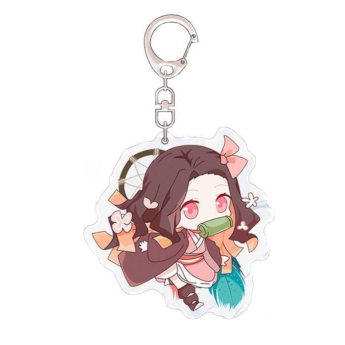 Брелок акриловий Незуко Камадо Клинок що розсікає демонів (17359)