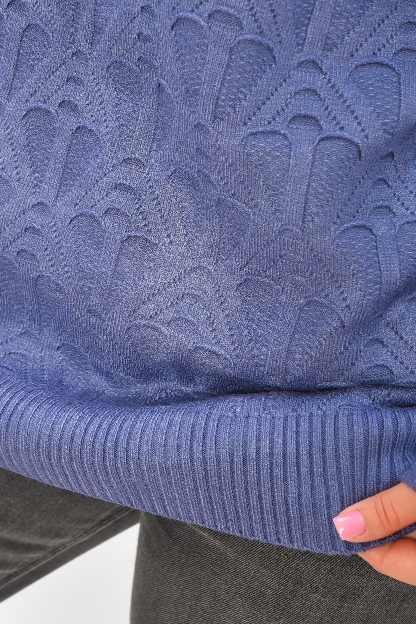 Светр жіночий 206579 однотонний L-XL Синій (206579_!335335_46-48) - фото 4 Светр жіночий 206579 однотонний L-XL Синій (206579_!335335_46-48) - фото 4