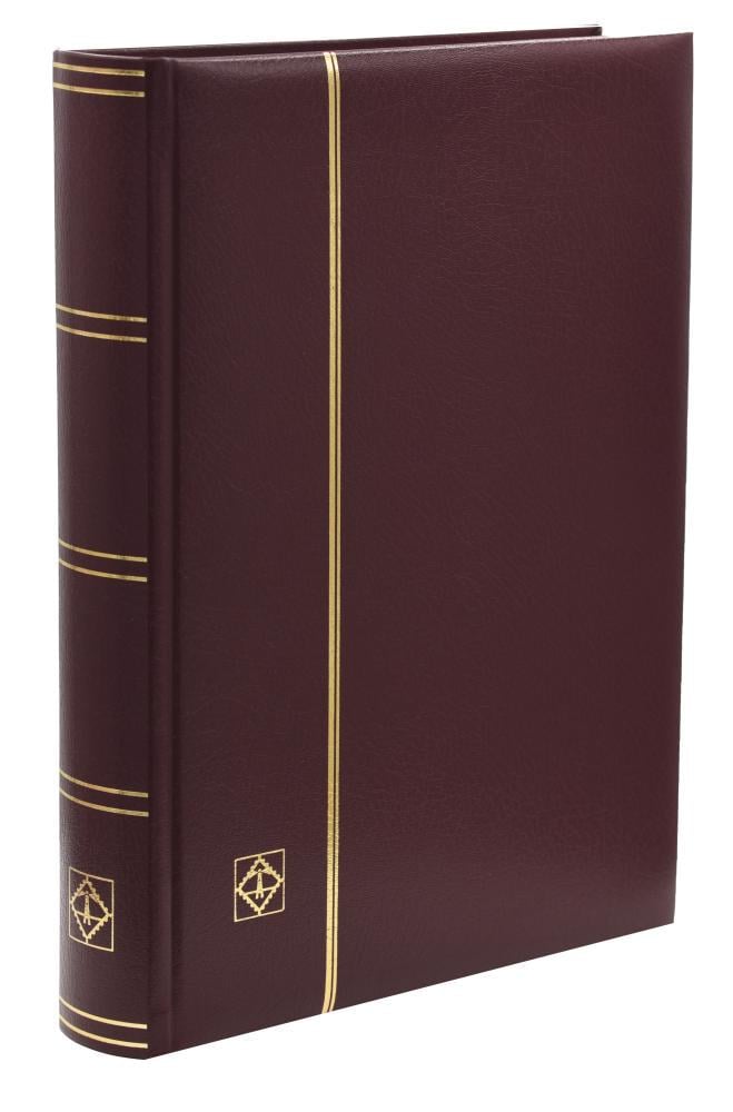 Альбом для марок на 64 страницы Leuchtturm PREMIUM Кожа Красный (А19630)
