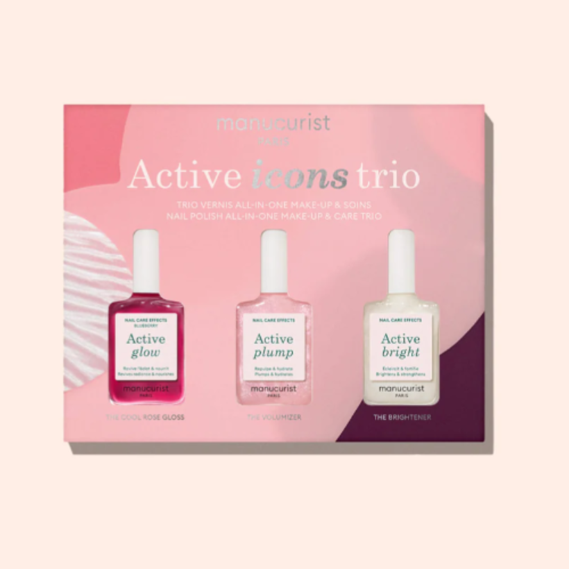 Набор лечебных лаков 3×15 мл Manucurist ACTIVE TRIO SET, натуральные веганские лаки с уходом, 3 ед. Набор лечебных лаков 3×15 мл Manucurist ACTIVE TRIO SET, натуральные веганские лаки с уходом, 3 ед.