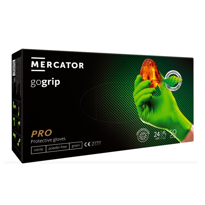 Перчатки нитриловые Mercator gogrip XXL 50 шт. Green