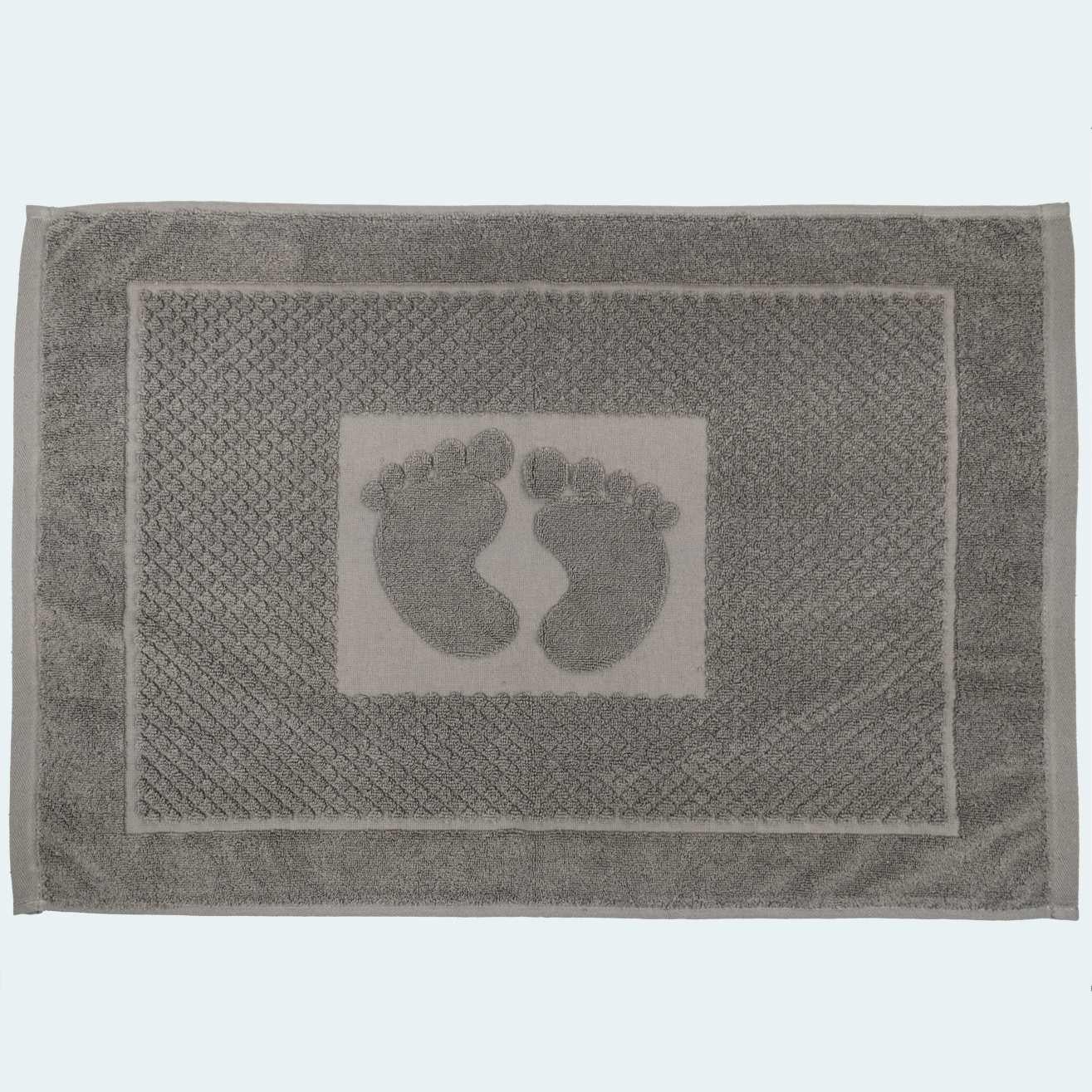 Полотенце для ног GM Textile махровое жаккардовое 50х70 см Пепельный (600-70-Ashy)