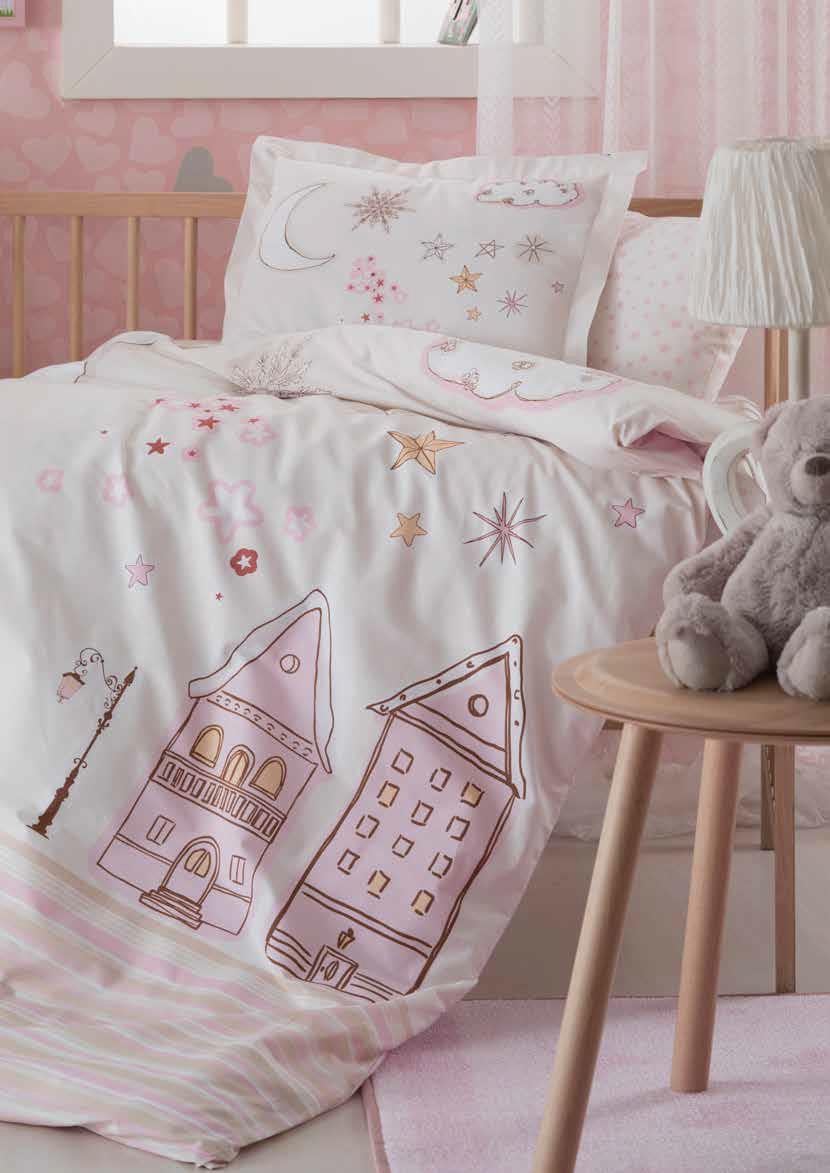 Комплект постельного белья детский Ozdilek Bebek ранфорс 9980104 Розовый (DR010226)