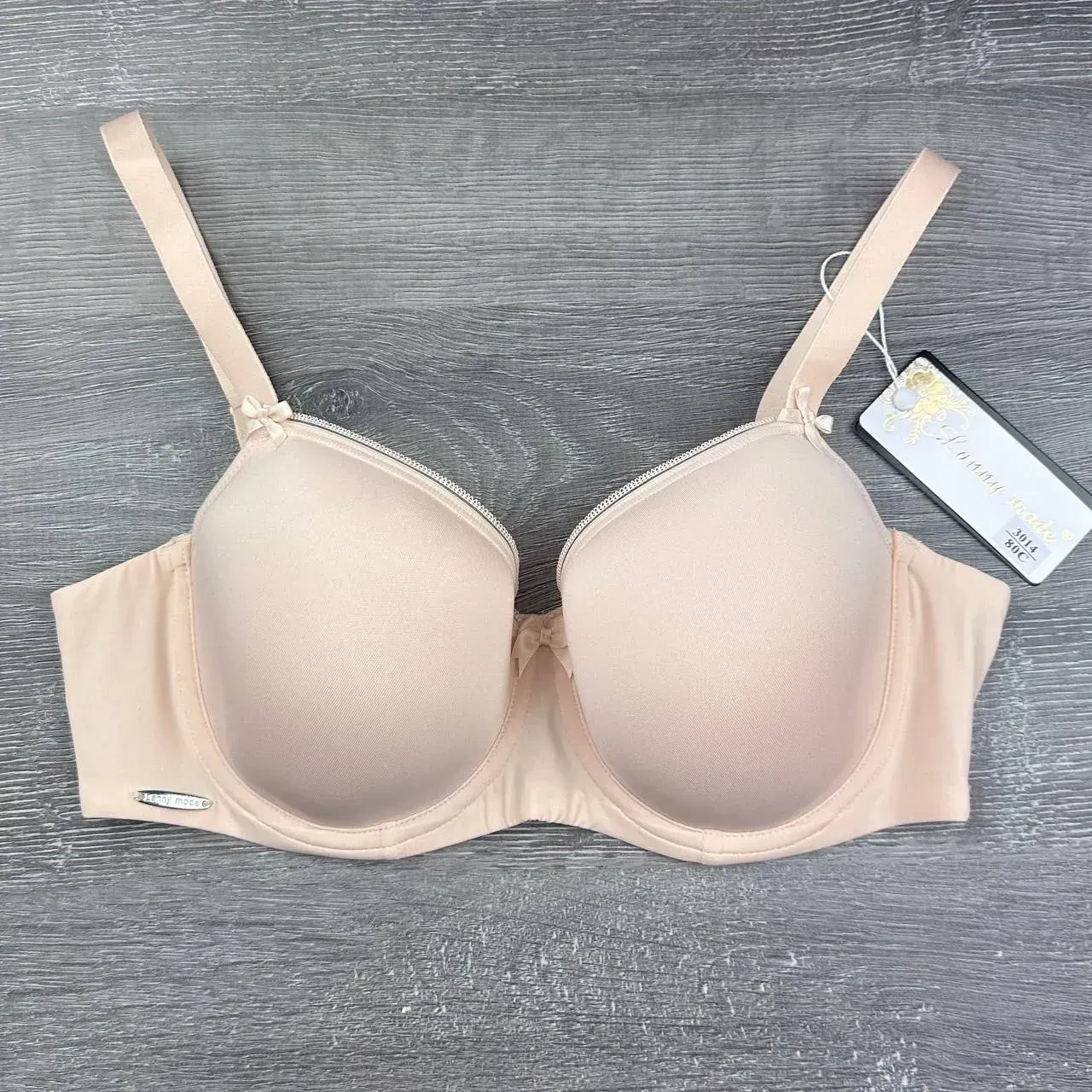 Бюстгальтер-спейсер Lanny mode 3014k с формованной чашкой р. 95D Бежевый