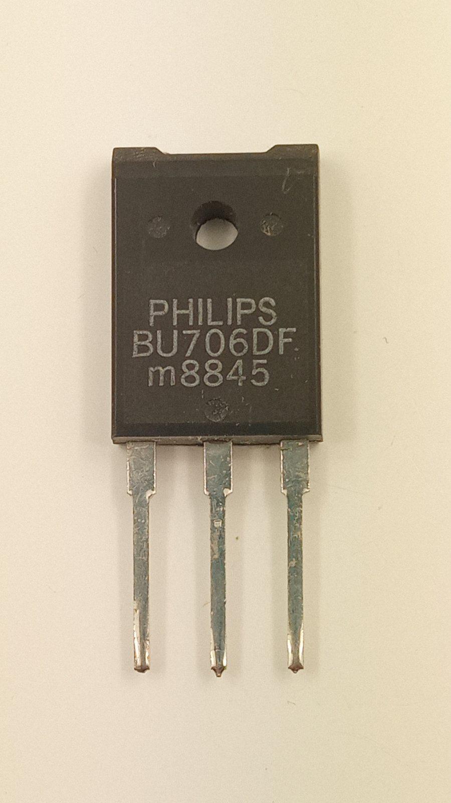 Транзистор BU706DF npn 1500V 5A+Di SOT199 (24341)