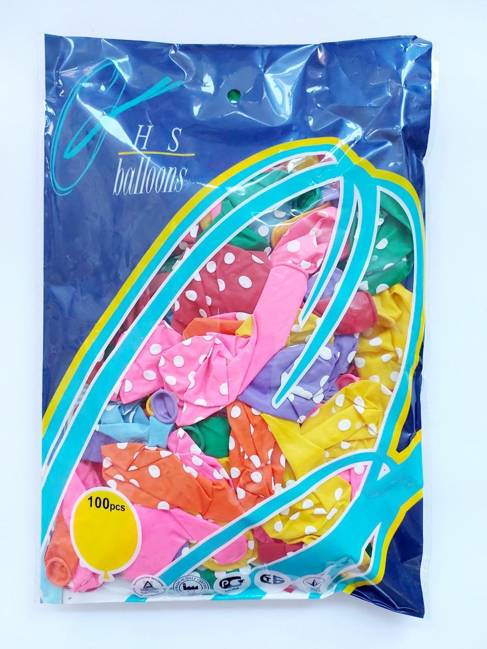 Воздушные шары A-Toys Горох 26 см 100 шт.
