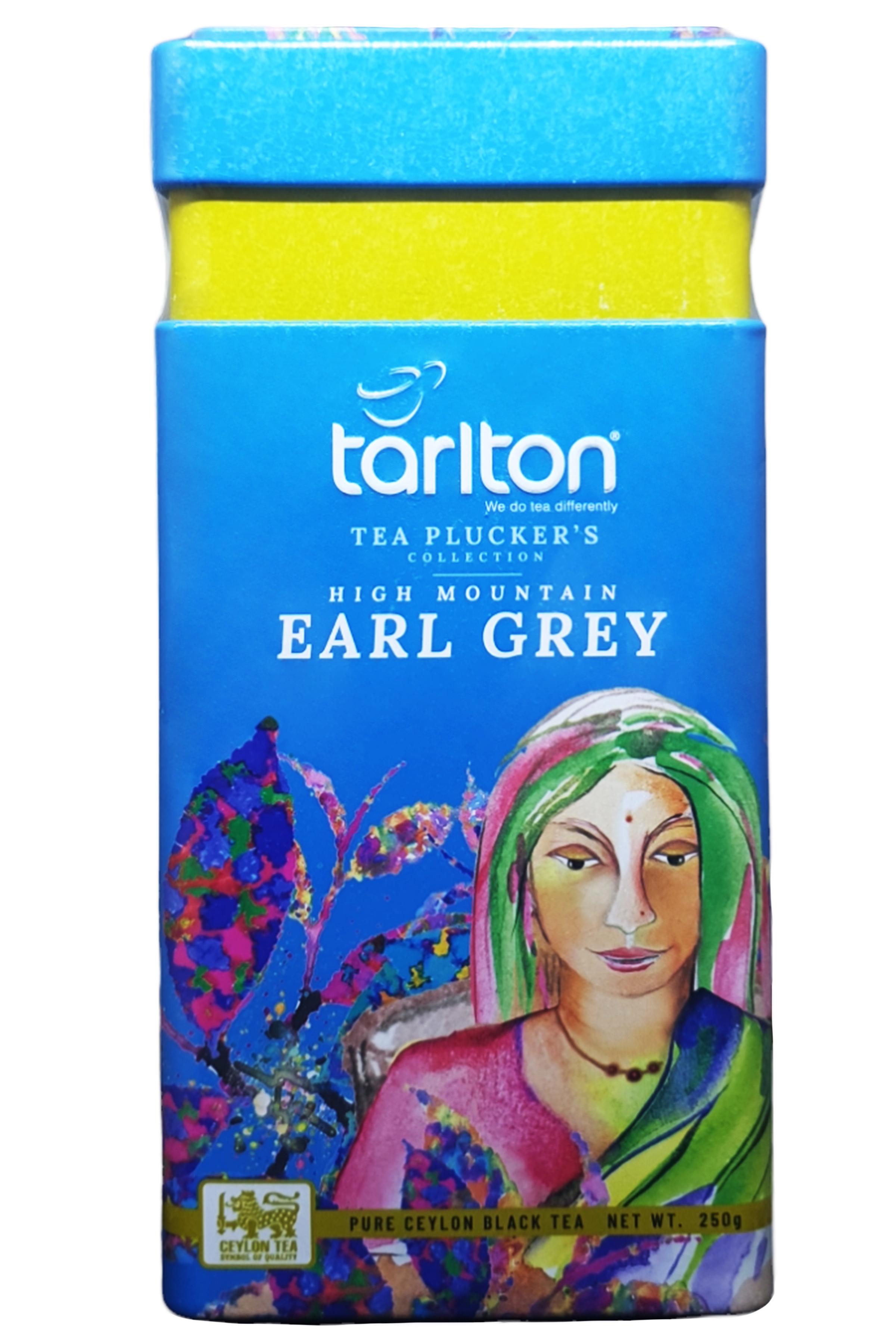 Чай Tarlton ЕРЛ ГРЕЙ высокогорный черный в металлической банке 250 г (58851)