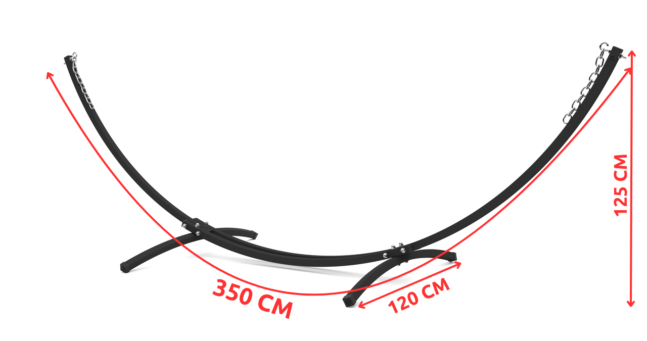 Стійка для двомісного гамака WCG металева з кріпленням для дому/дачі/саду Чорний (WCGR-BK1) - фото 12 Стійка для двомісного гамака WCG металева з кріпленням для дому/дачі/саду Чорний (WCGR-BK1) - фото 12