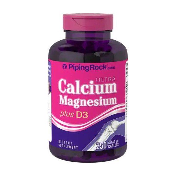 Мультиминеральный комплекс Piping Rock Ultra Calcium Magnesium Plus D3 250 Caplets