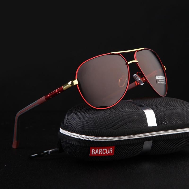 Очки солнцезащитные мужские с поляризацией Red - фото 4