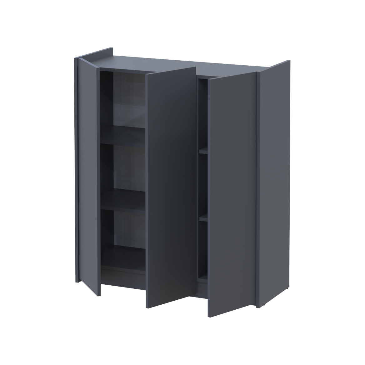 Тумба для обуви Doros Кассель 3 ДСП 97х40х110 см Графитовый (41516211) - фото 2 Тумба для обуви Doros Кассель 3 ДСП 97х40х110 см Графитовый (41516211) - фото 2