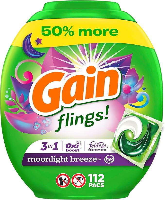 Капсули для прання Gain flings 112 шт.