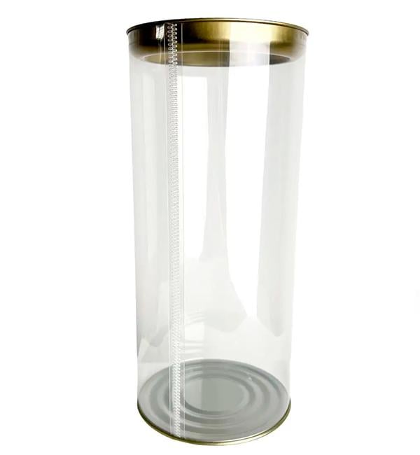 Тубус пластиковий 19x10 см Прозорий (10165)