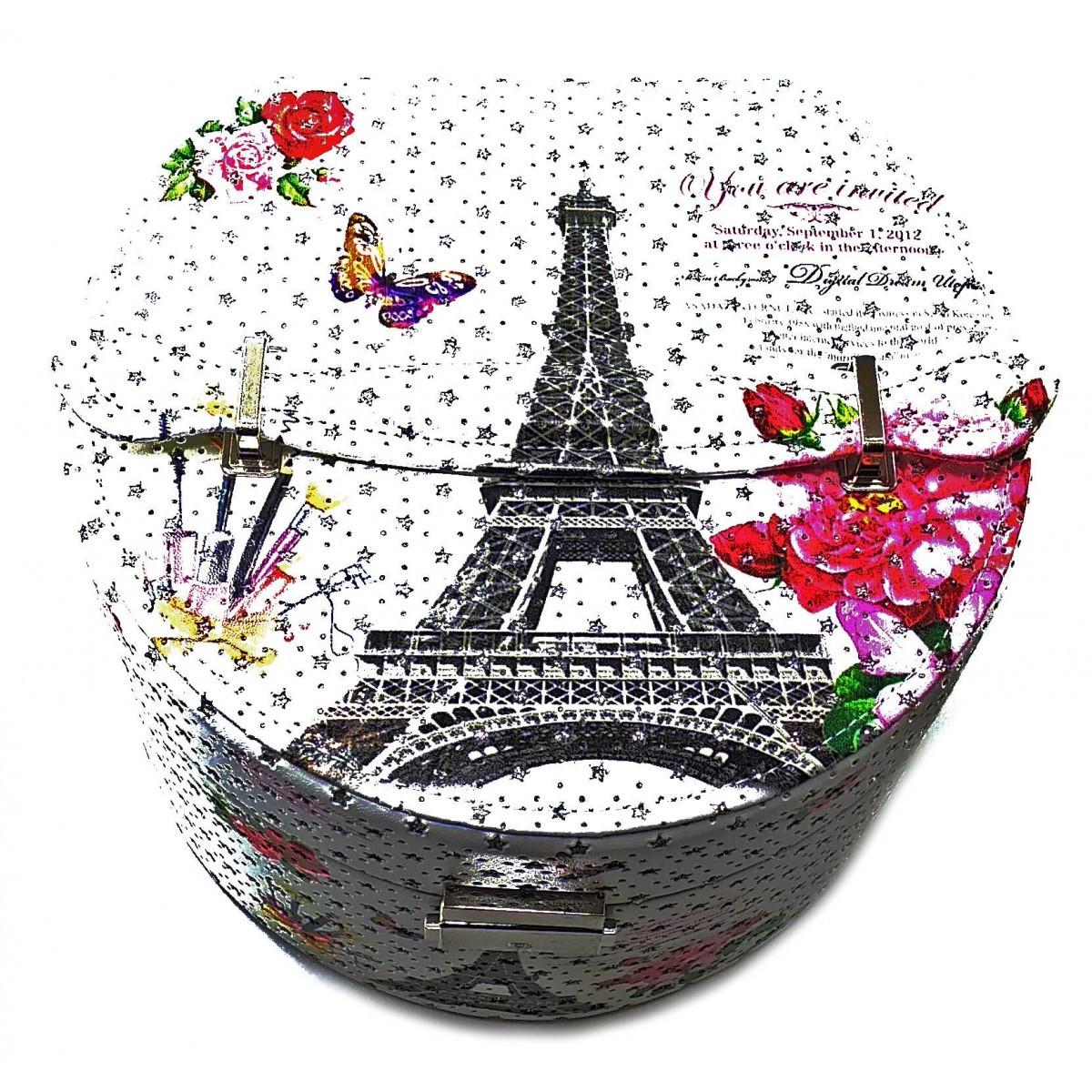 Шкатулка для прикрас розсувна париж 20х18х13 см