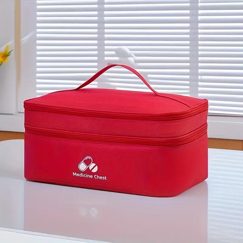 Аптечка-органайзер для медикаментів велика 35x24x17см Червоний (IBC007LR) - фото 7