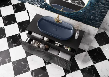 Раковина ELITA Babette 62х41 см Синій матовий (146042) - фото 7 Раковина ELITA Babette 62х41 см Синій матовий (146042) - фото 7