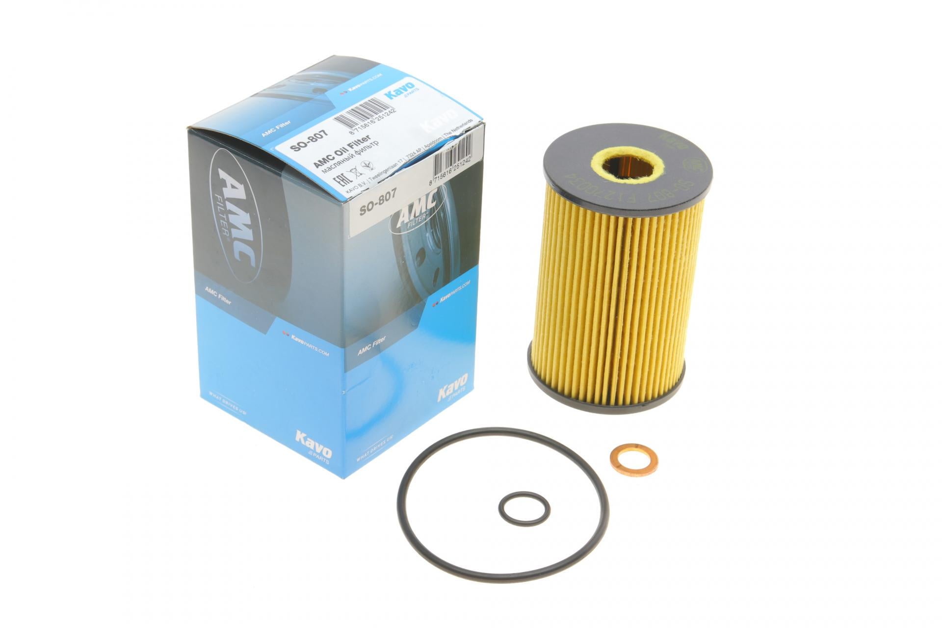 Фильтр масляный KAVO PARTS для SsangYong Korando 2,0 12- (SO-807)
