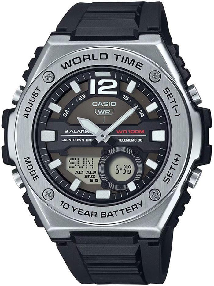 Наручные часы мужские Casio MWQ-100-1A Casio Collection с водозащитой 100 м/подсветкой Черный (2899576754)