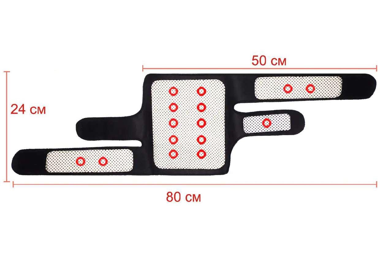 Наколінники турмалінові Tcare магнітні прогріваючі універсальні 2 шт. - фото 5