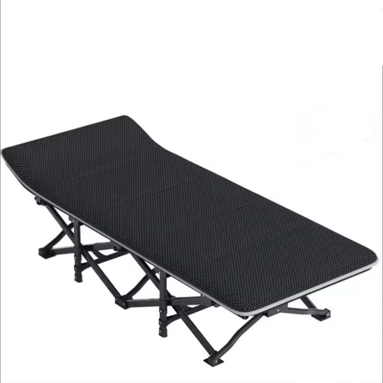 Кровать-раскладушка LEOBRO 190х70х35 см до 150 кг с матрасом Темно-синий (LBCC-S01-PM)