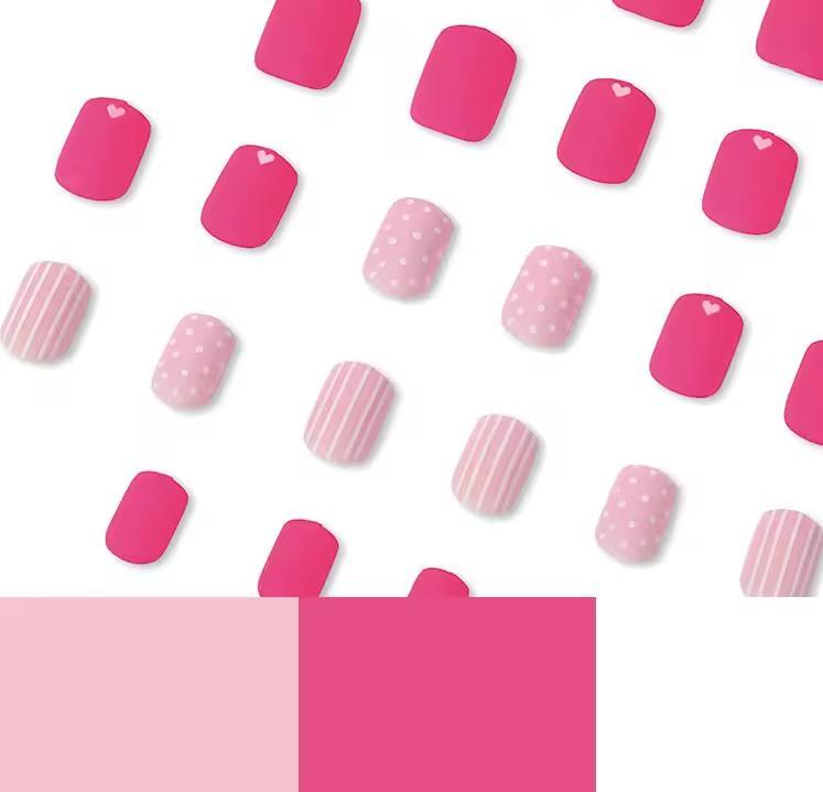 Накладные ногти с дизайном квадрат с клеевыми пластинами 24 шт. Оттенки розового - фото 6 Накладные ногти с дизайном квадрат с клеевыми пластинами 24 шт. Оттенки розового - фото 6