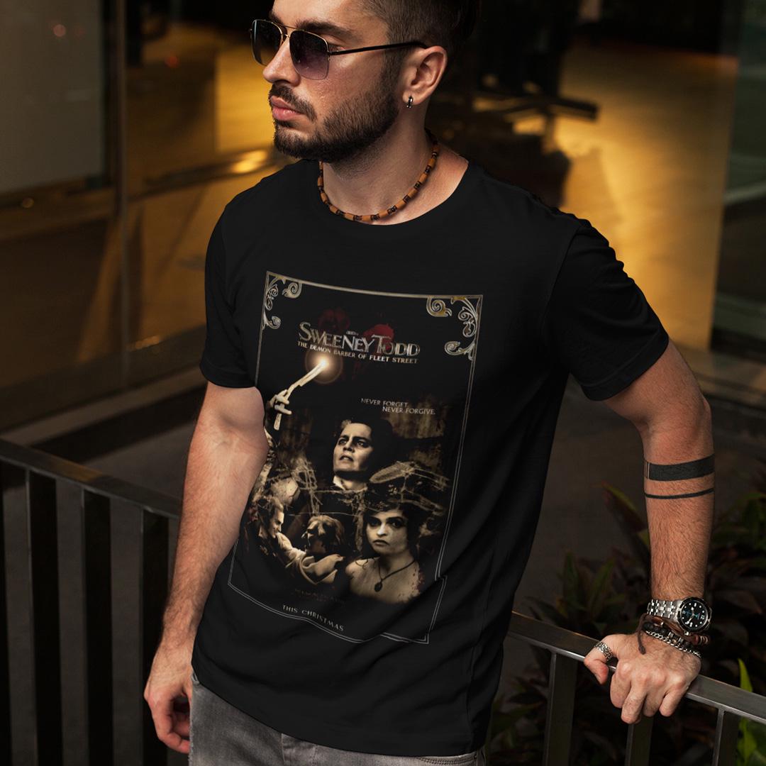 Футболка унисекс Sweeney Todd Tim Burton 4XL Черный (0000008908)