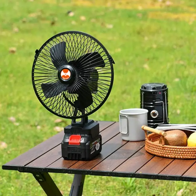 Вентилятор акумуляторний VAP-8 8" автоповертання 2xАКБ (26642678) - фото 5