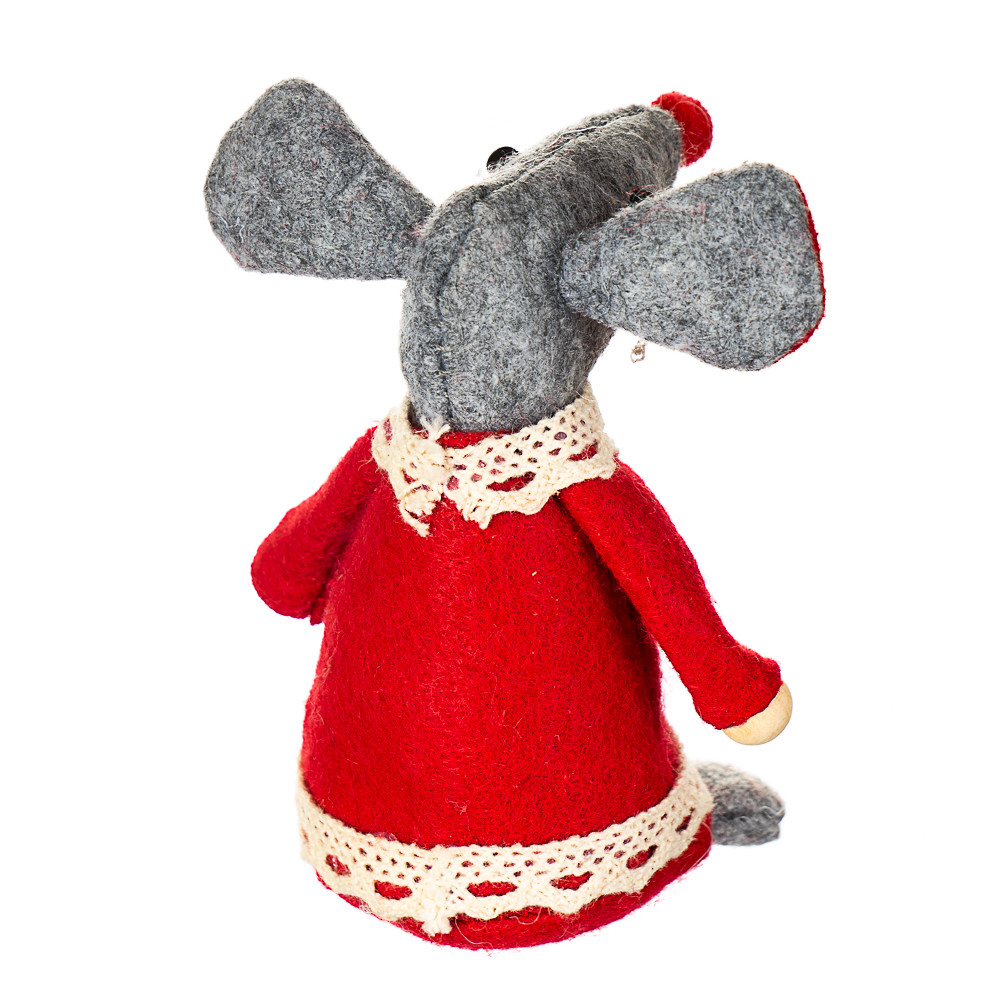 Миша в сукні 031 NV 13х6 см Сірий (iz00361) - фото 3 Миша в сукні 031 NV 13х6 см Сірий (iz00361) - фото 3