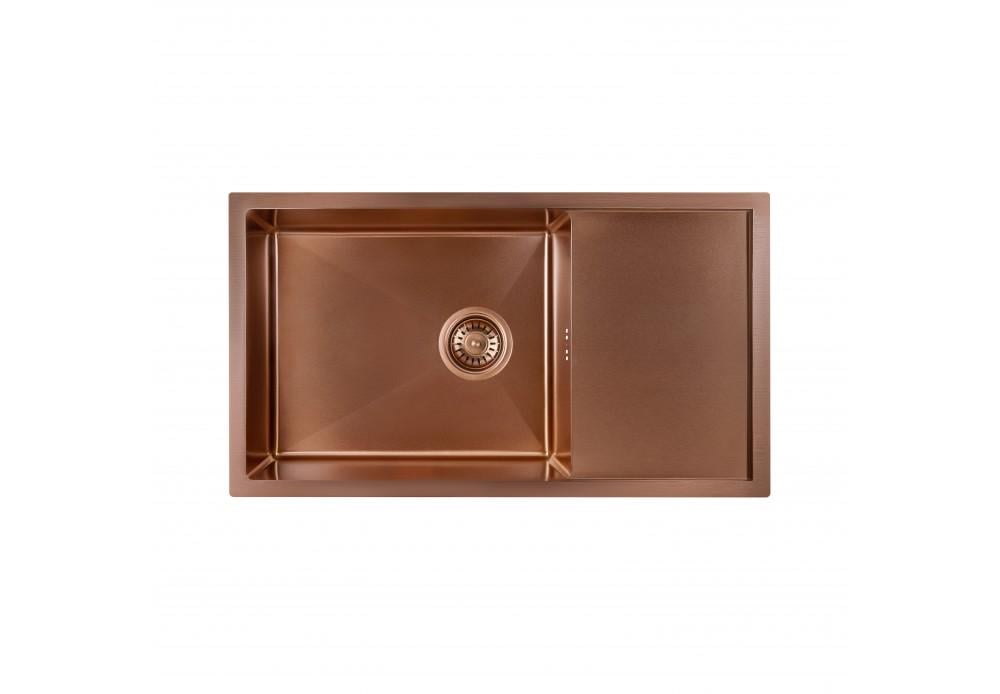 Кухонная мойка Q-tap D7844BR 3/1,2 мм Bronze (QTD7844BRPVD12)