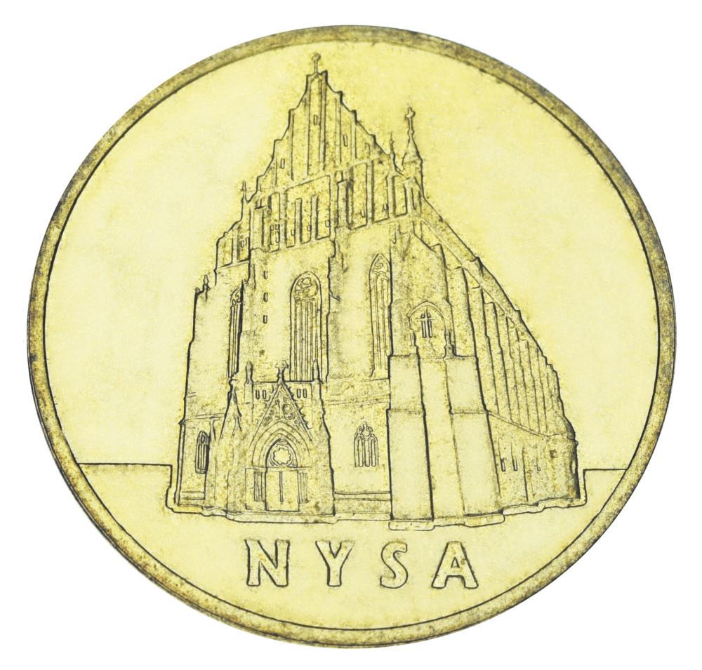 Колекційна монета Польща 2 злоті 2006 VF-AU Історичні міста Польщі-Ниса (М23178)