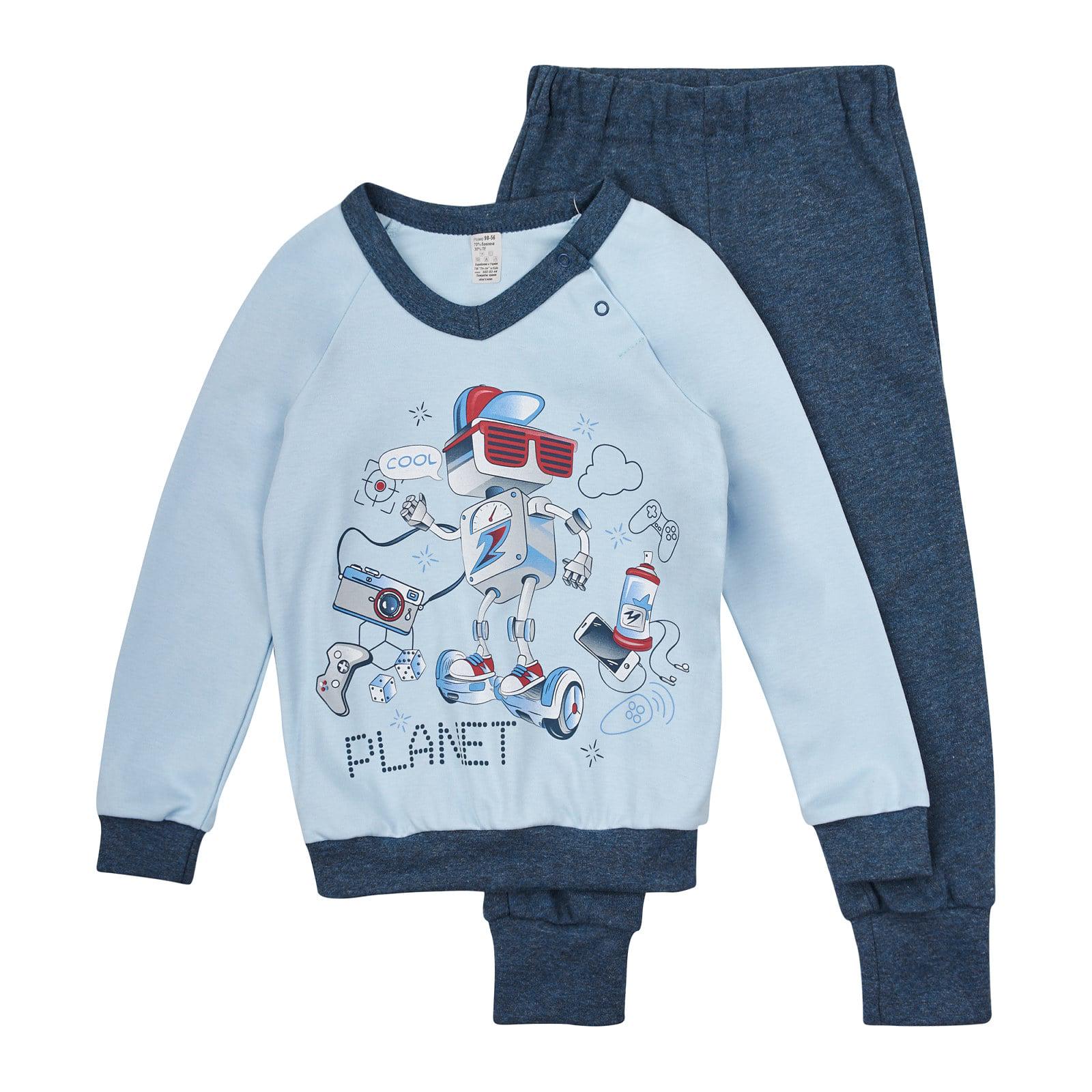 Пижама детская ЛяЛя 86 см Голубой (К3ІН103-1)