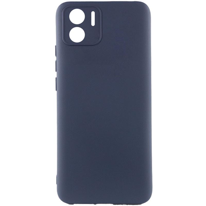 Противоударный чехол TPU GETMAN Liquid Silk Full Camera для Xiaomi Redmi A1 / A2 Синий / Midnight Blue
