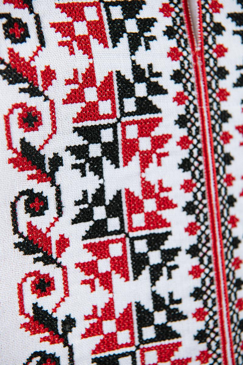 Вышиванка для мальчика из льна с коротким рукавом 158 см (2564289592) - фото 4 Вышиванка для мальчика из льна с коротким рукавом 158 см (2564289592) - фото 4