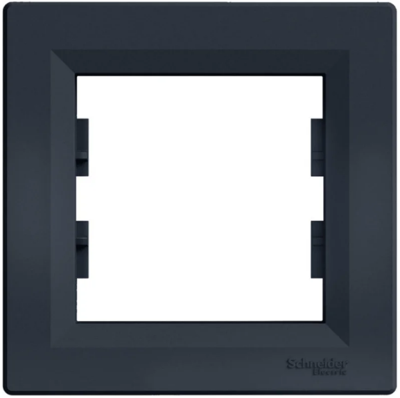 Рамка одинарна Schneider Asfora Антрацит (27639143) Рамка одинарна Schneider Asfora Антрацит (27639143)