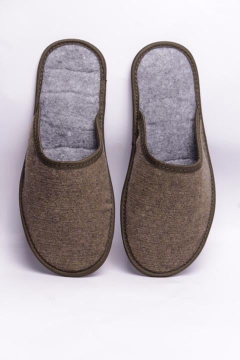 Домашние тапочки мужские Pago закрытые фетровые р. 41 Хаки - фото 4 Домашние тапочки мужские Pago закрытые фетровые р. 41 Хаки - фото 4