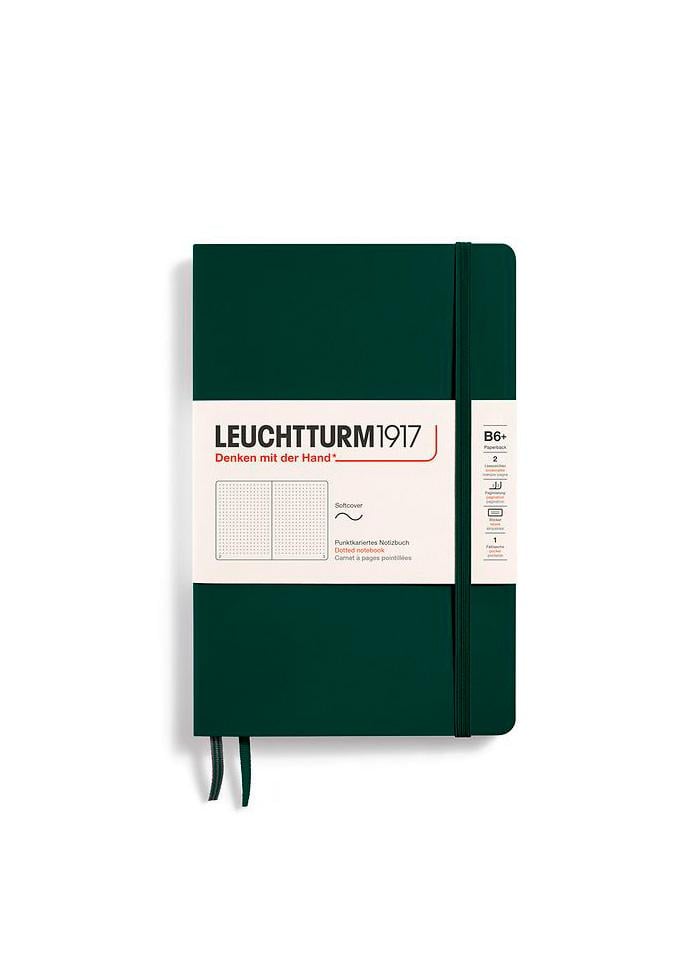Блокнот Leuchtturm1917 Paperback B6+ мягкая обложка точка Forest Green (370318)