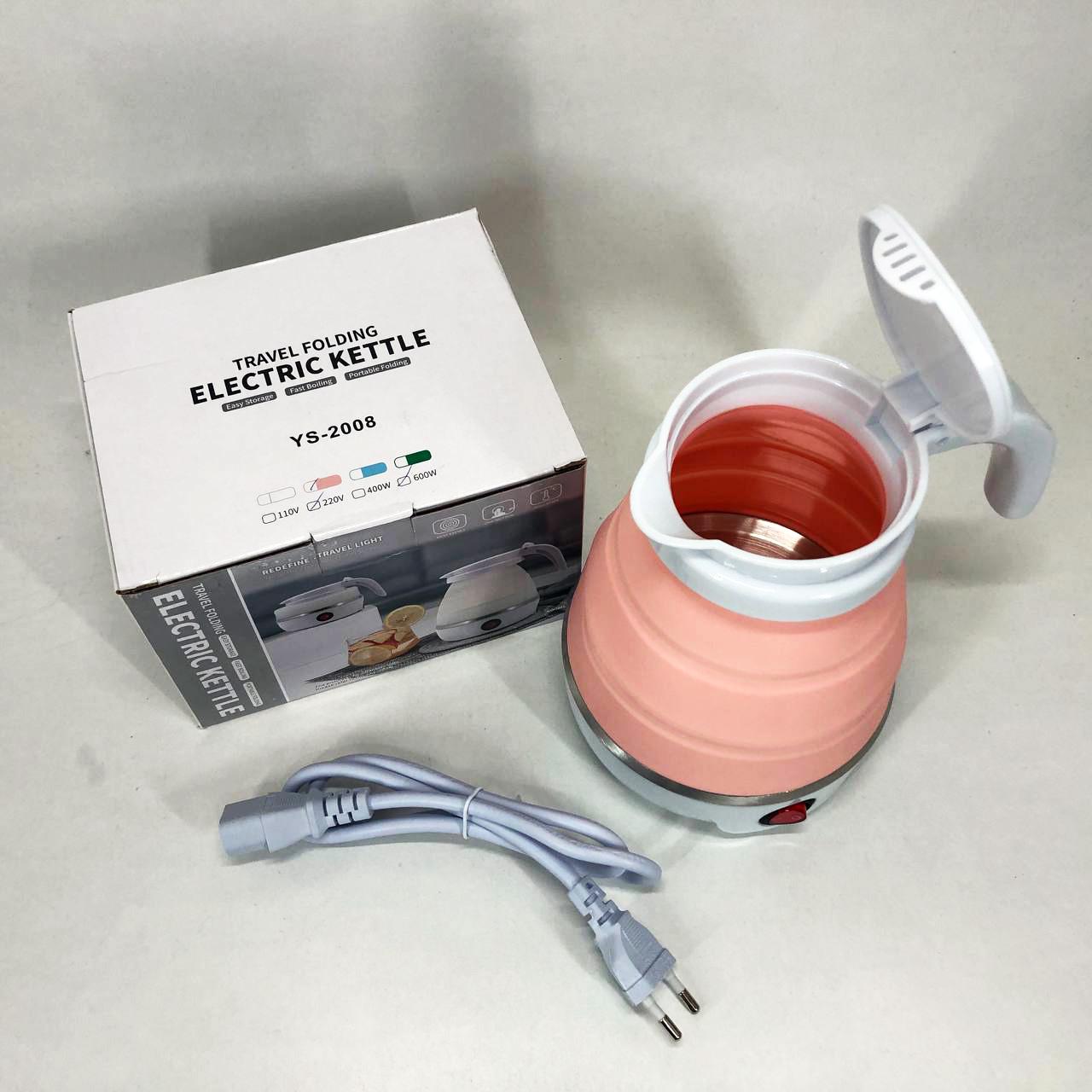 Электрочайник складной Travel Folding 600 мл Розовый - фото 13 Электрочайник складной Travel Folding 600 мл Розовый - фото 13