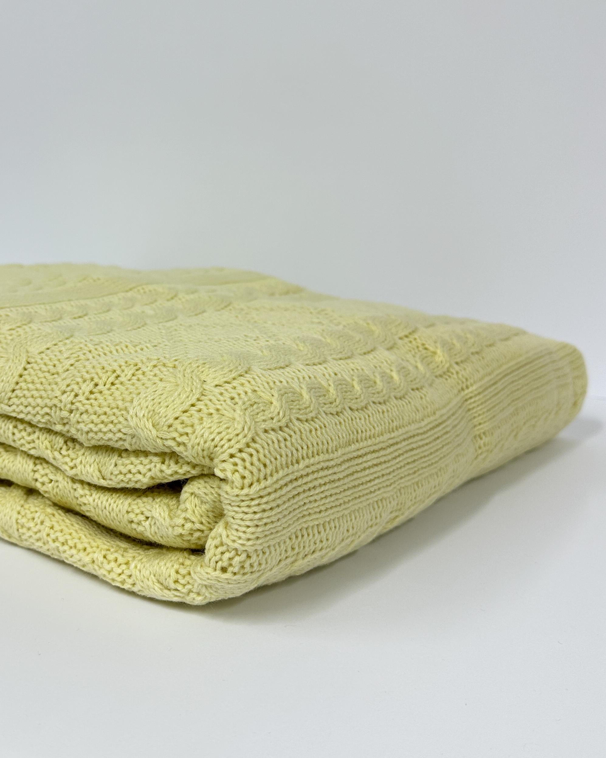 Плед двуспальный HYGG Объятия Лимонный (311475)