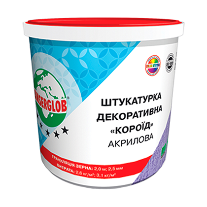Штукатурка акриловая Anserglob короед фракция 2,0 мм 25 кг (8446) - фото 1 Штукатурка акриловая Anserglob короед фракция 2,0 мм 25 кг (8446) - фото 1
