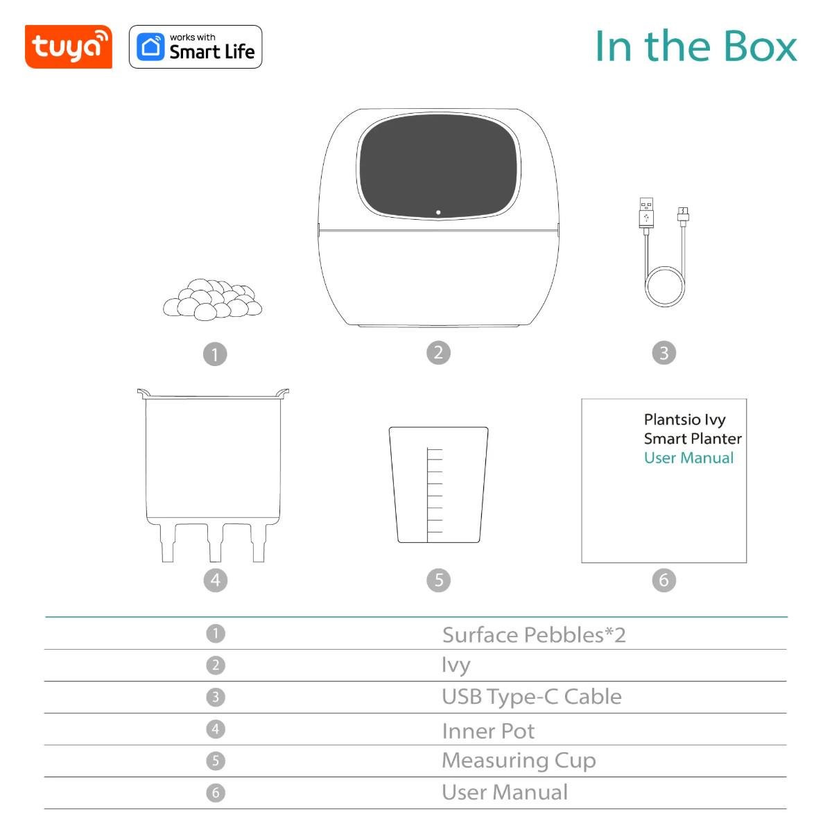 Горшок для растений интерактивный Ivy Smart Planter Tuya Green AI (19510307) - фото 14